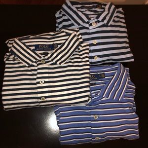 Bundle of striped POLOS